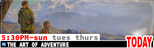 The Art of Adventure daily 3:45 pm 7:15 pm