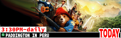 Paddington in Peru daily 3:30 pm
